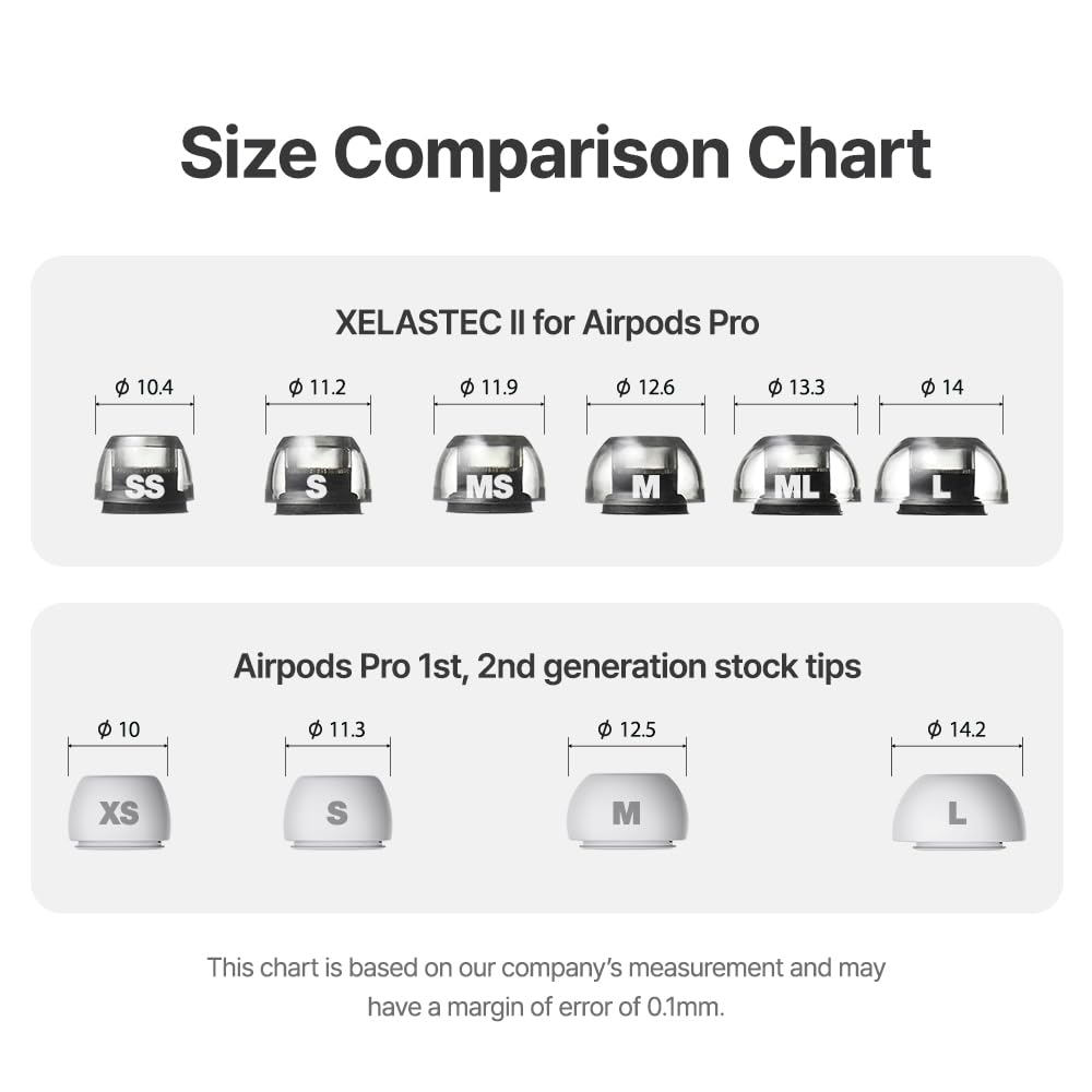 AZLA XELASTEC II for AirPods Pro 1st & 2nd Gen - Airpods Pro Ear